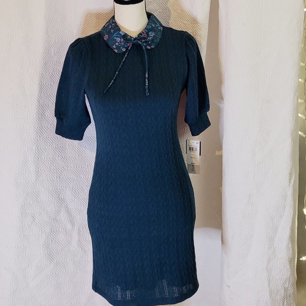 Kingston Gray Women's/Small/Green Floral Collar Dress